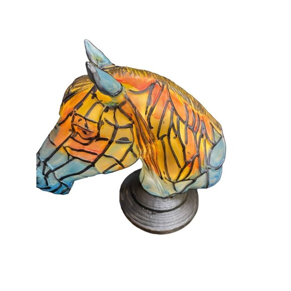 Horse Stained Resin Night Light 3D Table Lamp Series Desk Lamps Retro 16" x 16" - Picture 6 of 12